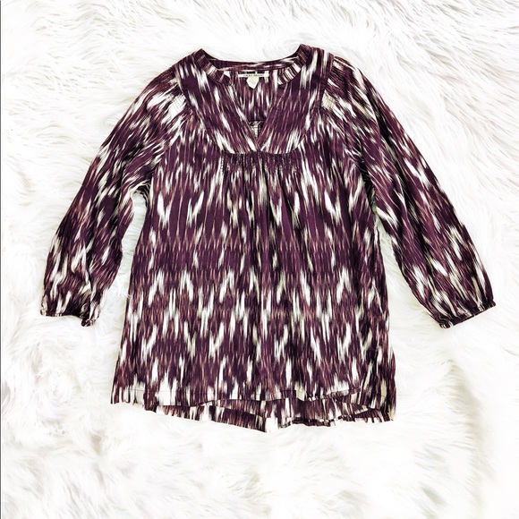Lucky Brand Tops - Lucky Brand ikat print boho style blouse